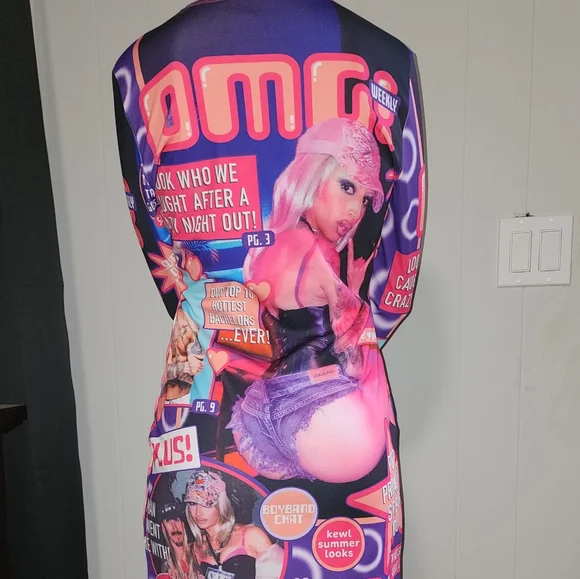 NWT Dolls Kill Limited Edition , Tabloids, Sexy, Mini Dress - Picture 4 of 11